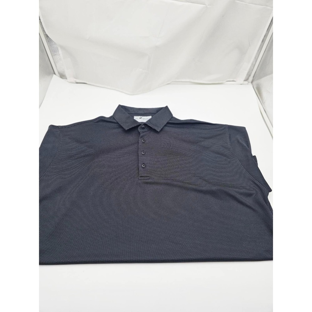HL Sport Polo Shirt Men's XXL Black Print Bamboo Charcoal Performance - Picture 1 of 5